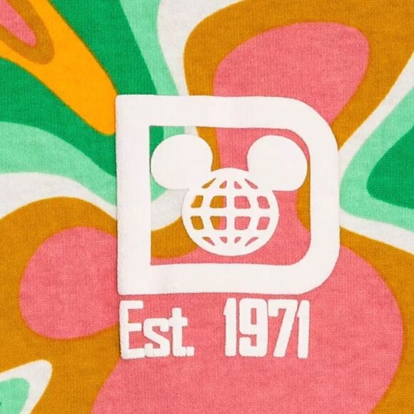 SWIRL Spirit Jersey Walt Disney World NWT Pink, Green, Orange & White - Picture 3 of 4